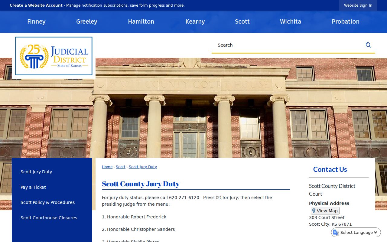 Scott County jury phone reporting instructions